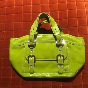 Lime green handbag